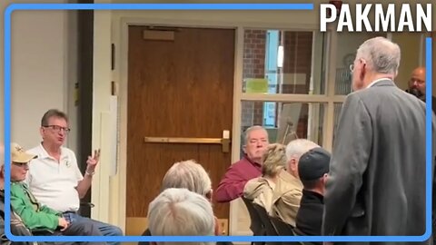 Very Sick Conspiracy Theorist Shows Up at Republican Town Hall