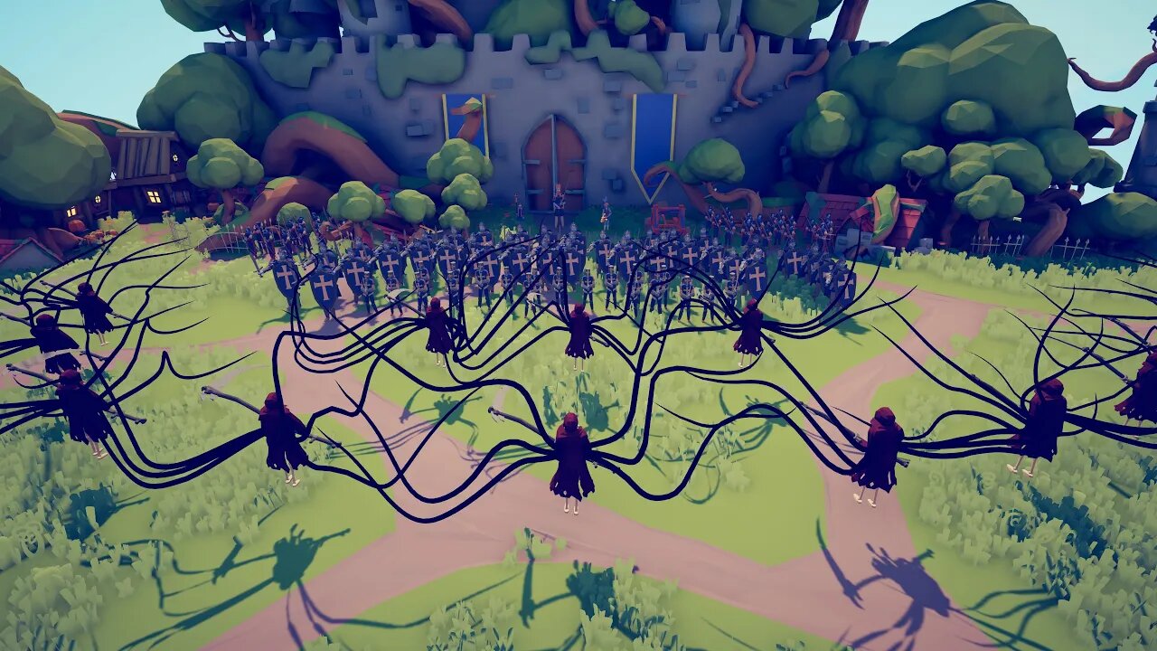 Protect The King ! 13 Reapers VS Medieval Units. Tottaly Accurate Battle Simulator TABS