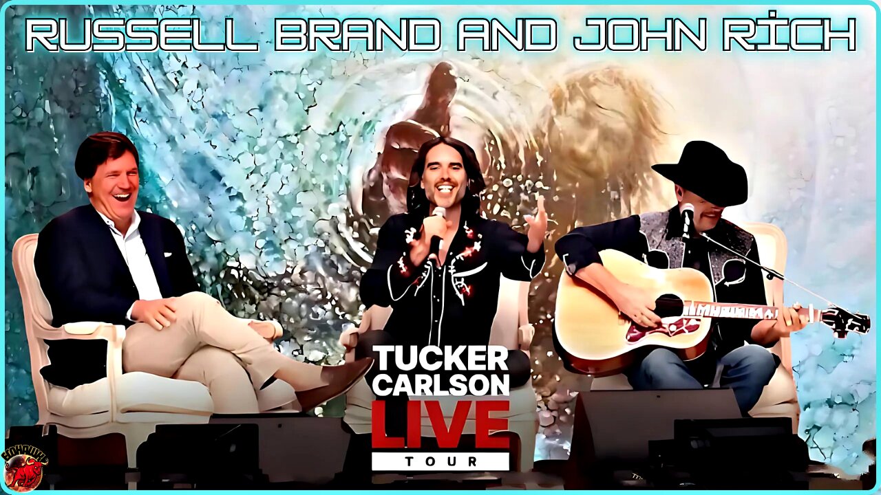 LIVE TOUR TUCKER CARLSON 🕊️ Russell Brand and John Rich | Mass Christian Awakening