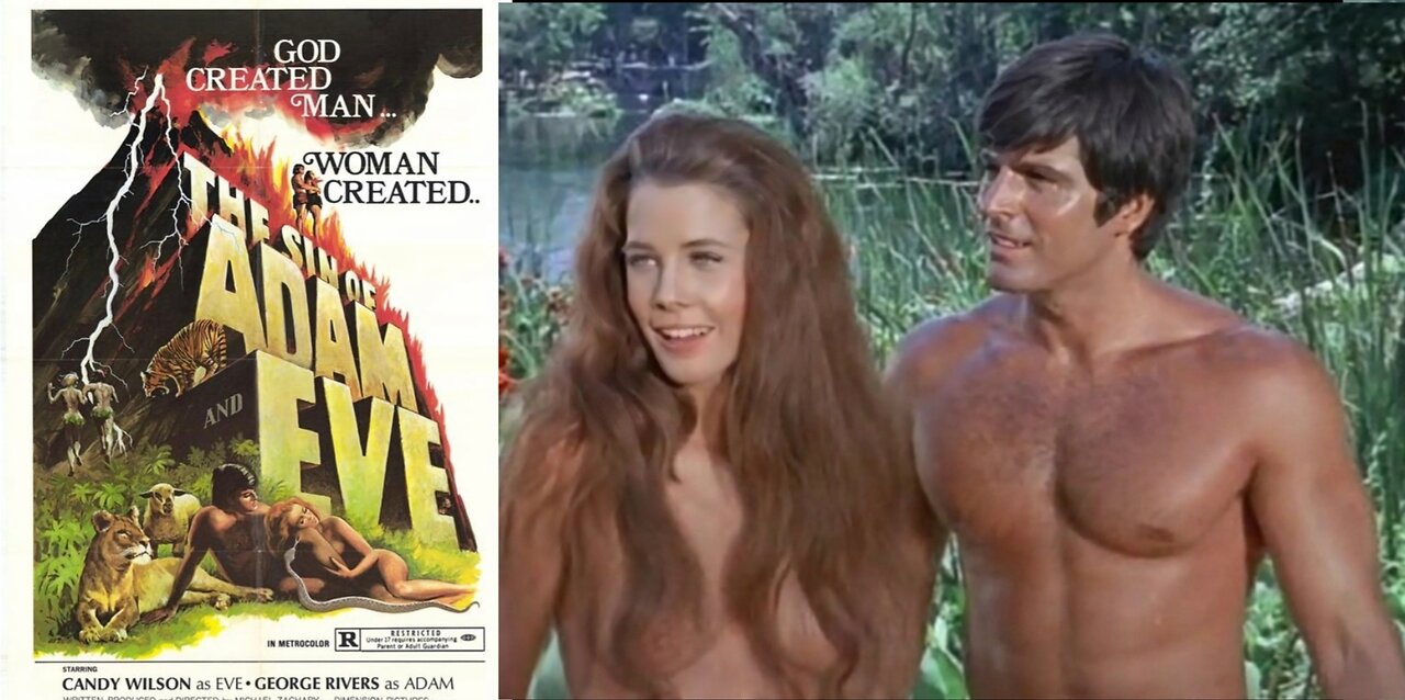 VINTAGE 1969 BIBLICAL MOVIE: THE SIN OF ADAM & EVE (George Rivers & Cindy Wilson)