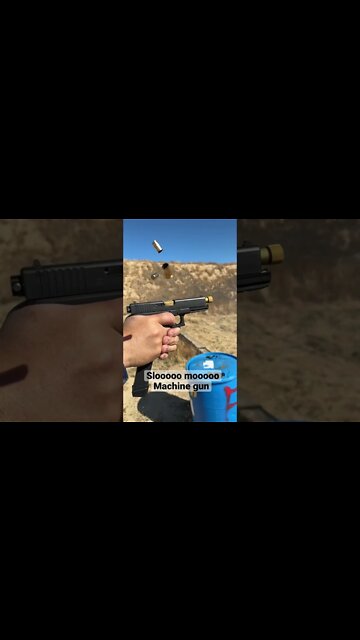 Full auto Glock in slo-mo