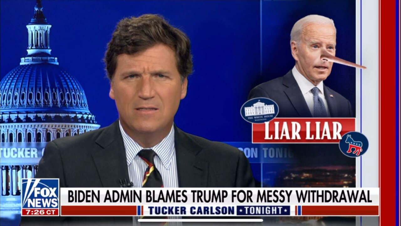 TUCKER CARLSON-4/6/23-KENT (R-WA)AFGHAN NIGHTMARE BIDEN TRIES TO BLAME TRUMP FOR HIS SHAMBOLIC EXIT