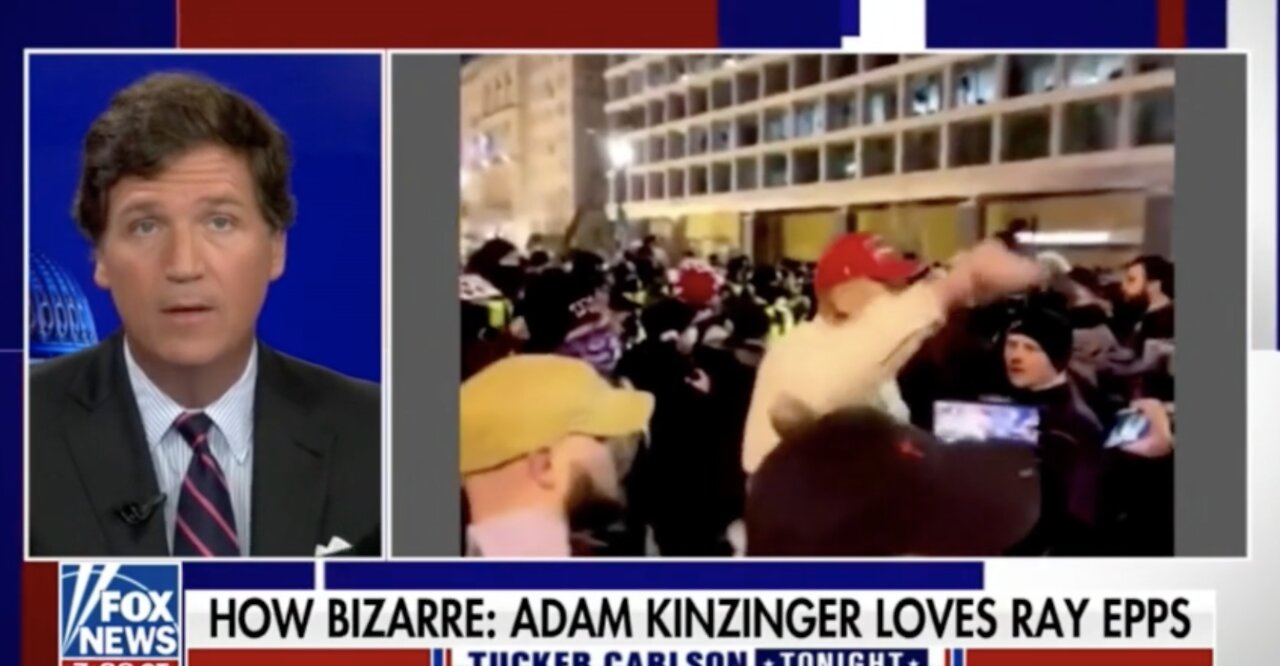 Tucker Carlson Slams Adam Kinzinger For Appearing to Withhold Information About Ray Epps