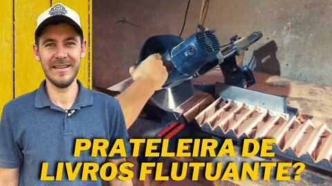 Como fazer uma Prateleira de Livros Flutuante. wood diy