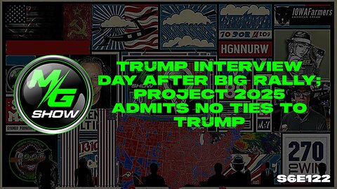 Trump Interview Day After Big Rally; Project 2025 Admits No Ties to Trump