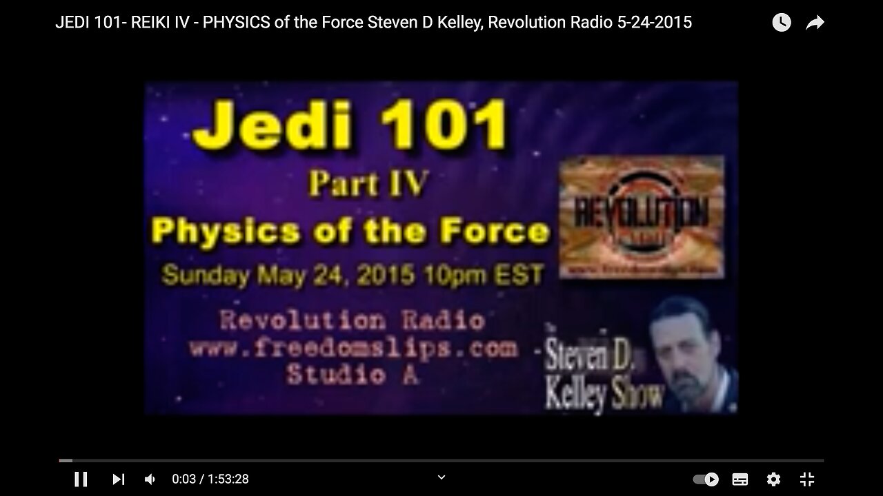 JEDI 101 - Reiki Part 4 - Deflecting Negative CHI - Become a Light Warrior