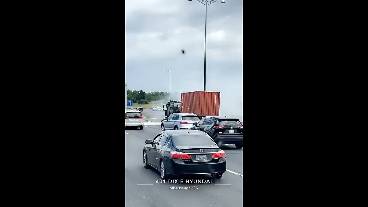 Truck Fire In Toronto