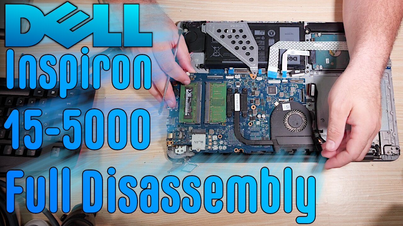 Dell Inspiron 15-5565 Disassembly, Motherboard Removal, Keyboard Replacement - Jody Bruchon