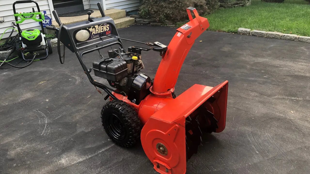 Ariens 824 Snow Blower Build P3: HOW TO FIX LOOSE STARTER TECUMSEH & Royal Purple Synthetic Oil