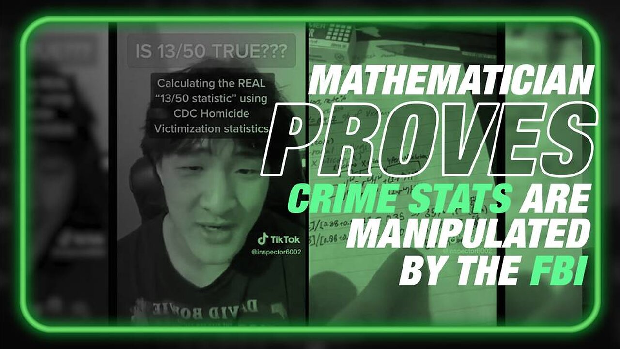 VIDEO: Mathematician Proves Crime Stats Are Manipulated By The FBI To Conceal Racial Reality