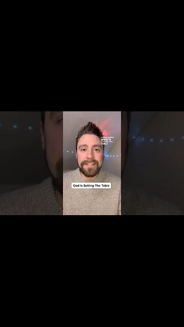 God is setting the table! 💯