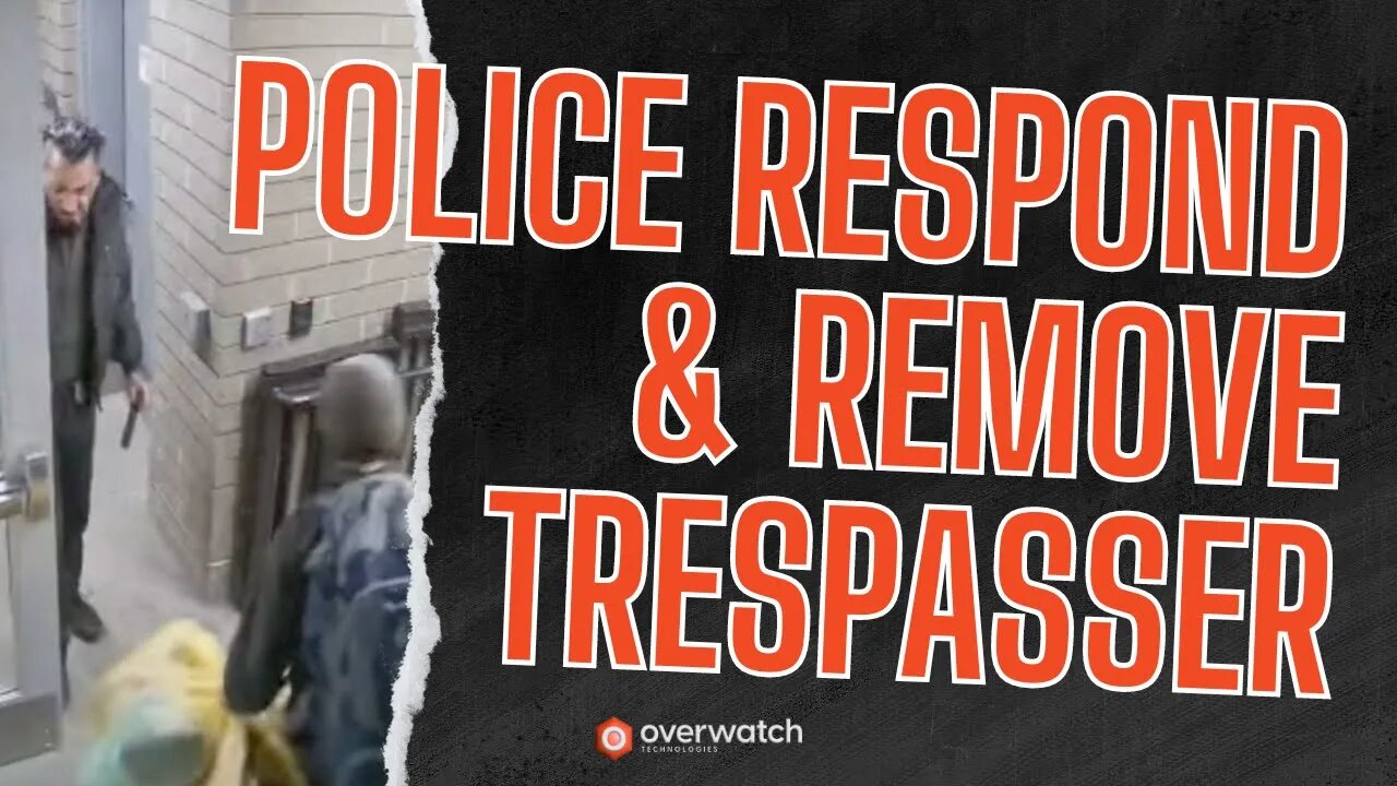 Vagrant Trespassing Incident Caught on Camera - Swift Police Response Ensures Safety