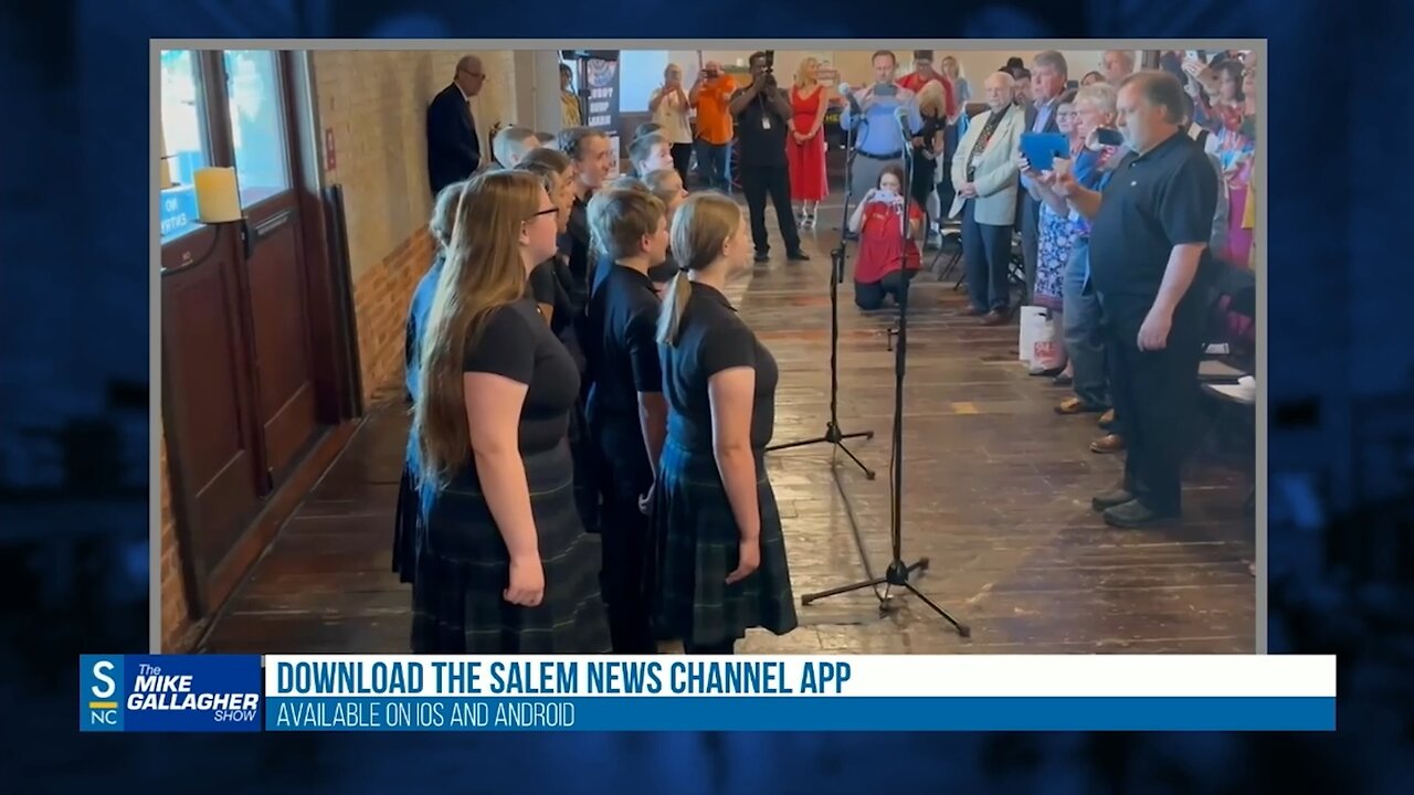 Mike shares the video of the Rushingbrook Children’s Choir singing the national anthem at Friday’s South Carolina event