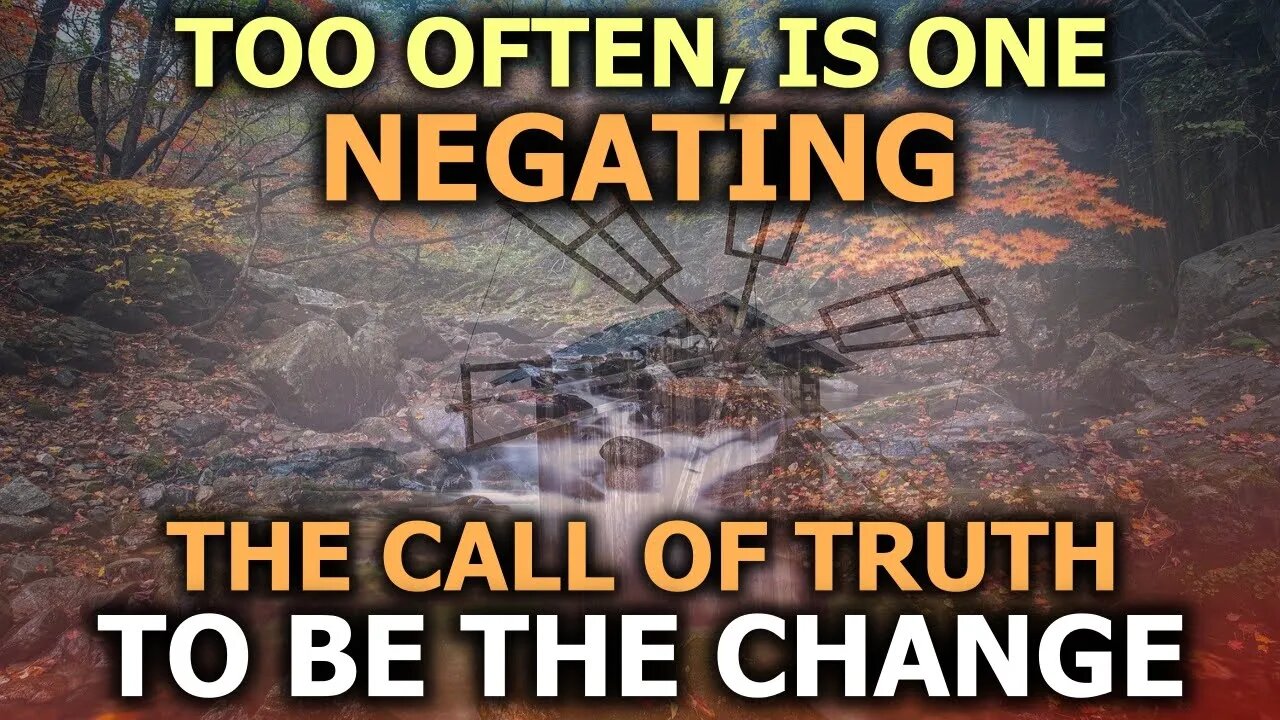Negating The Call To Be The Change - The Biggest Problem
