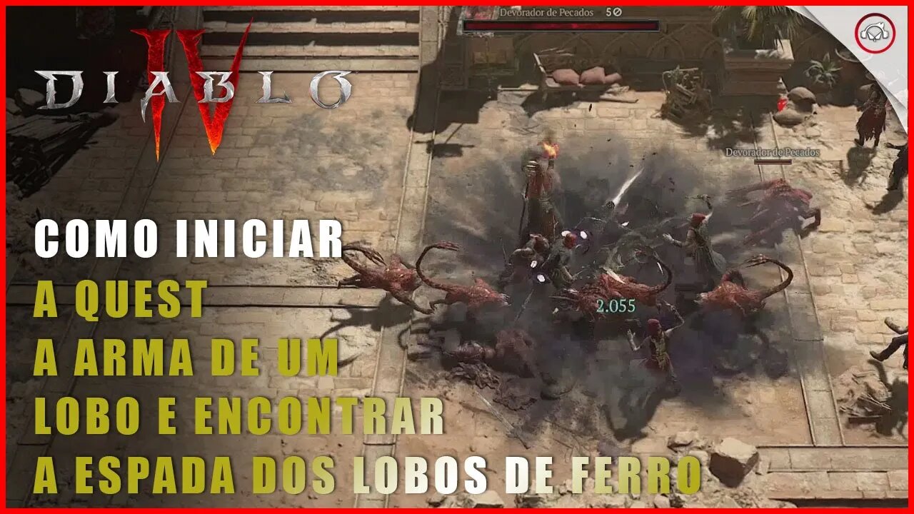 Diablo 4, Como iniciar a Quest A Arma de um Lobo e encontrar a espada dos lobos de ferro