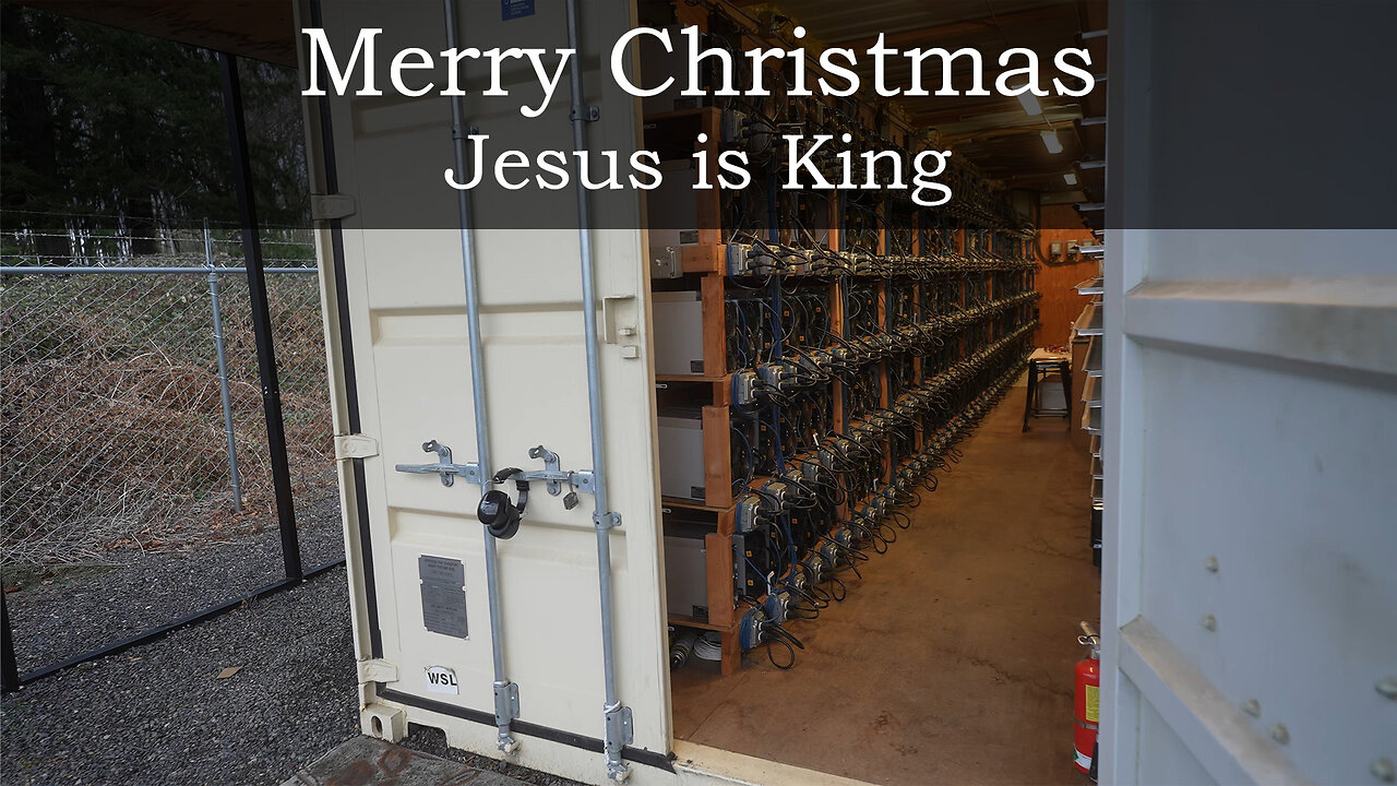 Merry Christmas - Jesus is King - From A Bitcoin Miner