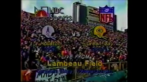 1980-12-14 Houston Oilers vs Green Bay Packers
