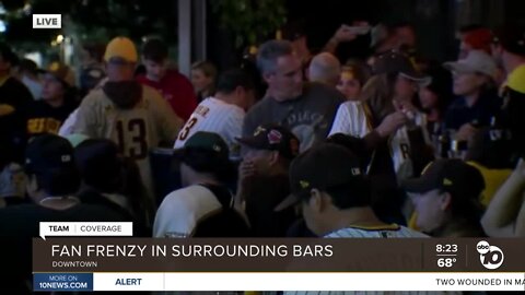 Fan frenzy in bars surrounding Petco Park