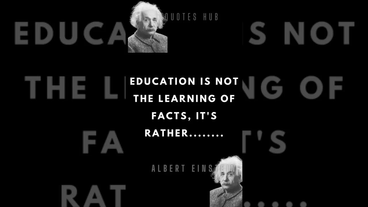 Wise Albert Einstein Quote - Wisdom from the Genius || #quotes || #shorts || #Quotes Hub