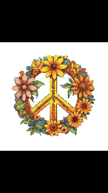 PEACE Cross Stitch Pattern by Welovit Cross Stitch | welovit.net | #welovit #crossstitch