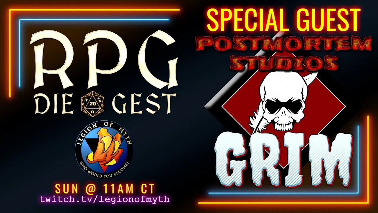 [#19-2] - GRIM from Postmortem Studios joins us to talk about horror genre RPGs