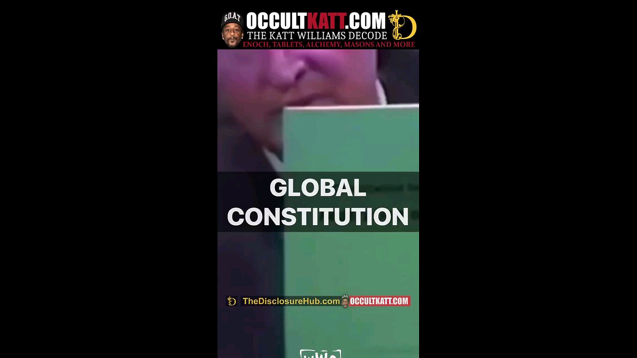 "They've already planned a global constitution for you It's already been planned."