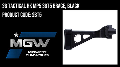 SB Tactical HK MP5 SBT5 Brace, Black - SBT5