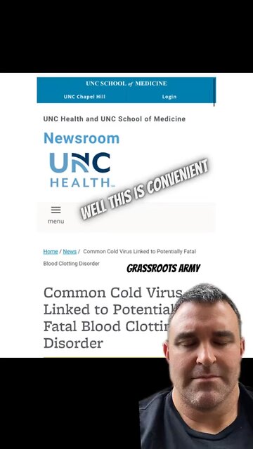 Common Cold Linked To A Potentially Fatal Blood Clot. I Wonder Why?