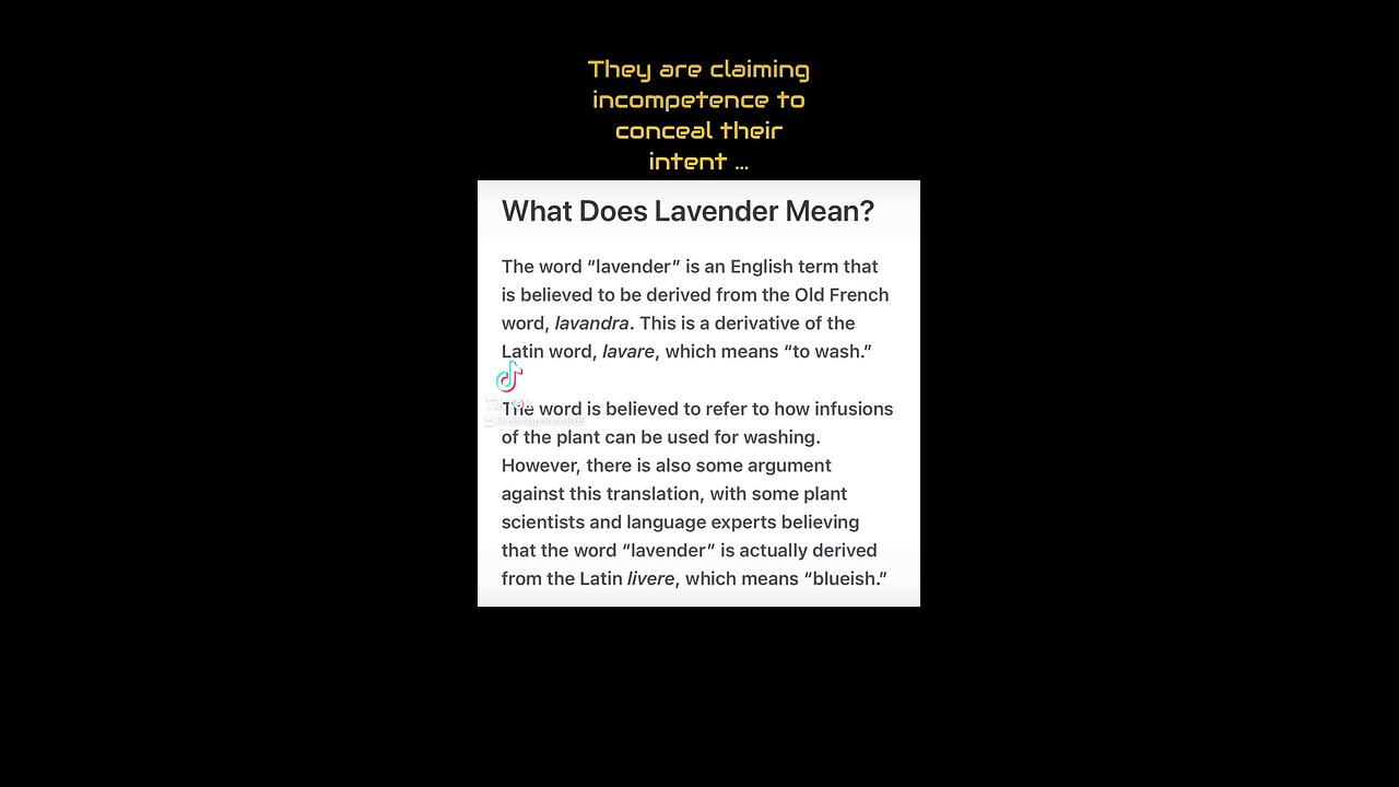 What lavender really means