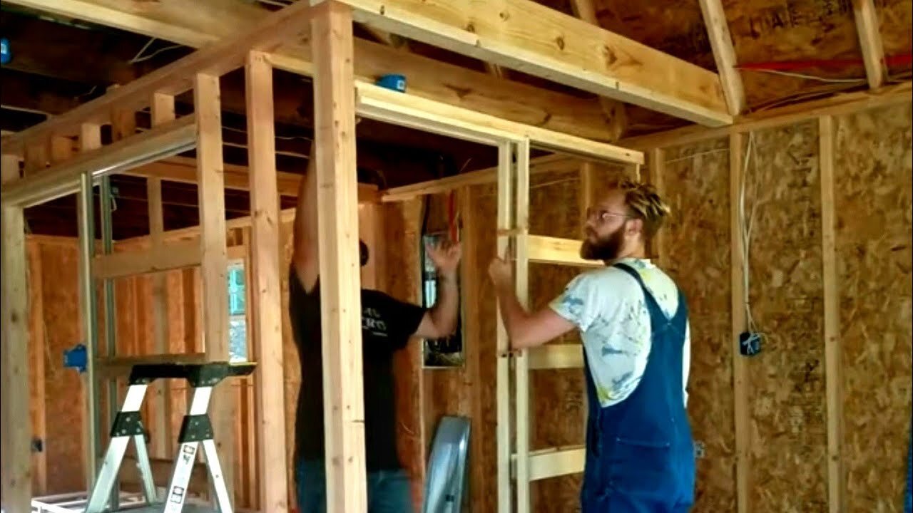 Tiny House Framing, Plumbing/Electric, and Drywall
