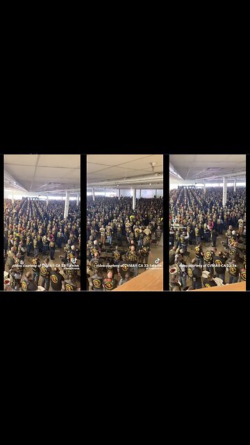 Veterans prepared to uphold the Constitution reciting the Pledge of Allegiance.