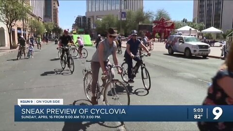 Cyclovia sneak preview with Cuyler Diggs