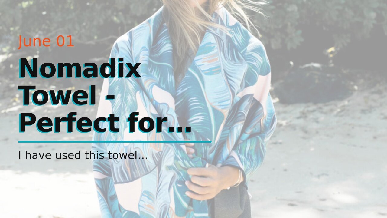 Nomadix Towel - Perfect for Yoga, Camping, Beach and Travel