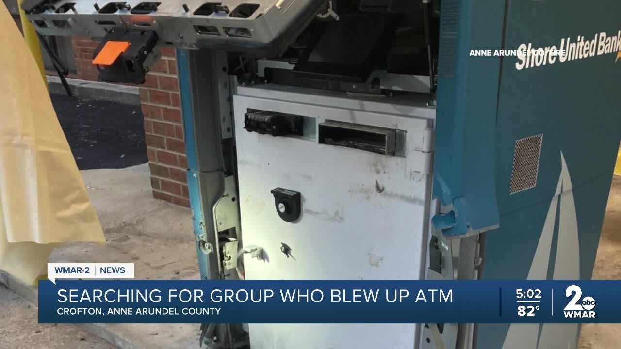 Photos: Explosive device used to try and steal from drive-thru ATM in Crofton