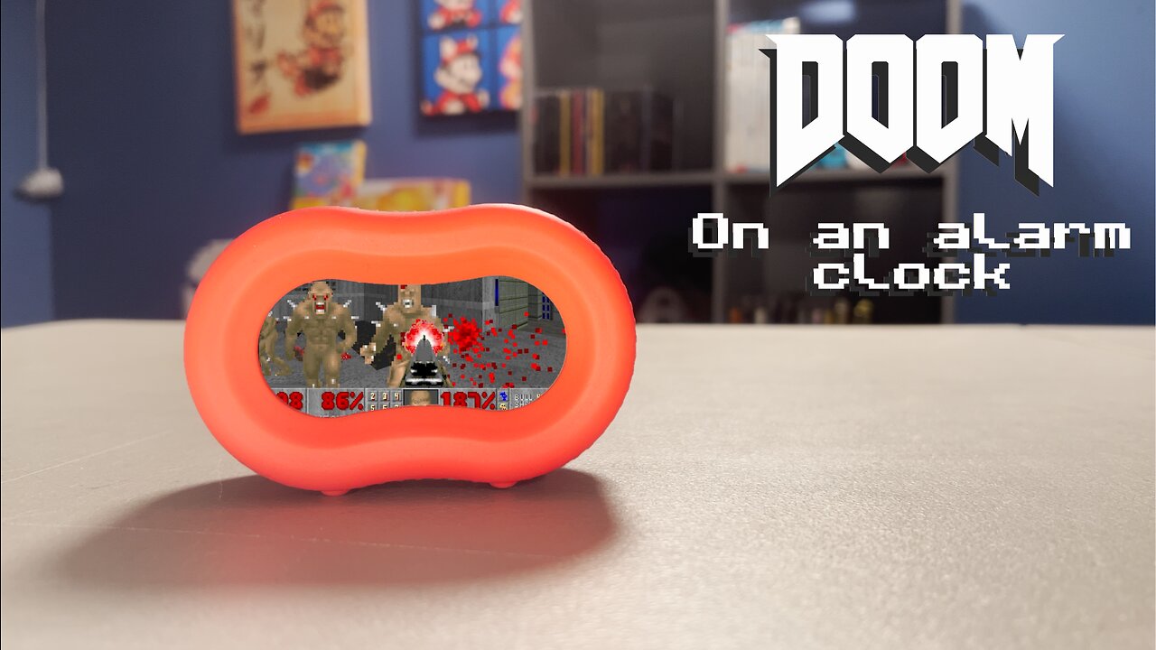 I made an alarm clock that plays Doom