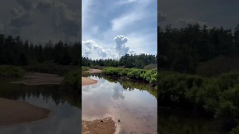 Beautiful sky at the beach