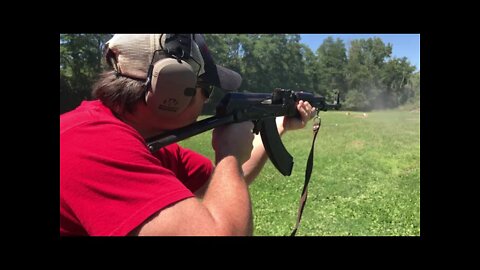 Type 68 At the range. Sand in the action.