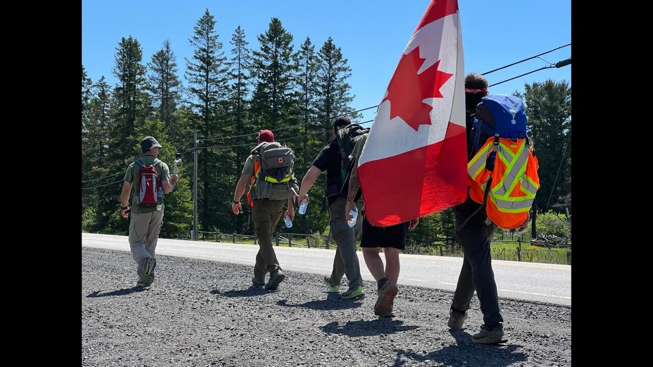 Canada Marches with James Topp, HWY 17 Ontario Canada