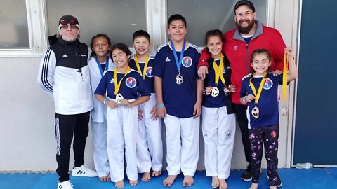 Twin Tigers Taekwondo Tournament - Olympian TKD kids team video 4/16/22