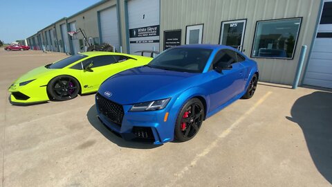 Tulsa Auto Wraps | White Glove Auto | Blue Audi TT