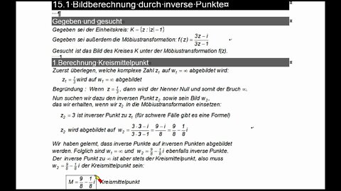 Möbiustransformation ►Schnelle Bildberechnung