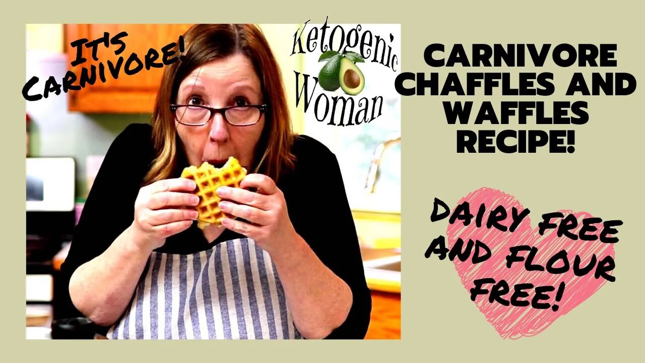 Carnivore Waffles or Chaffle recipe for EASY Breakfast Sandwich! Also dairy free!