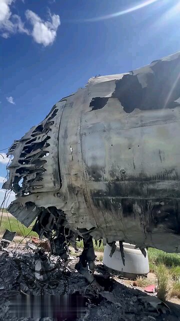 Cemetery of destroyed Ilyushin Il-76s of the 25th Air Transport Brigade of the Ukrainian Air Force