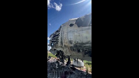 Cemetery of destroyed Ilyushin Il-76s of the 25th Air Transport Brigade of the Ukrainian Air Force