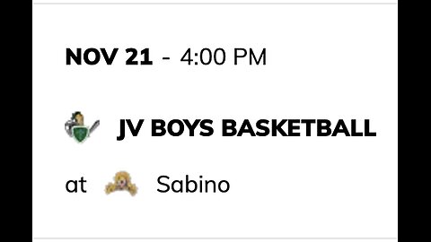 Jacob 10th GC VS Sabino 11.21.24