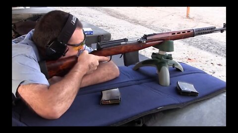 SVT-40 Shooting with Repro Magazines