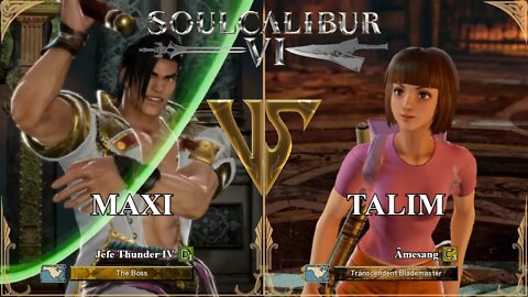 Maxi (Jefe Thunder IV) VS Talim (Âmesang) (SoulCalibur™ VI: Online)