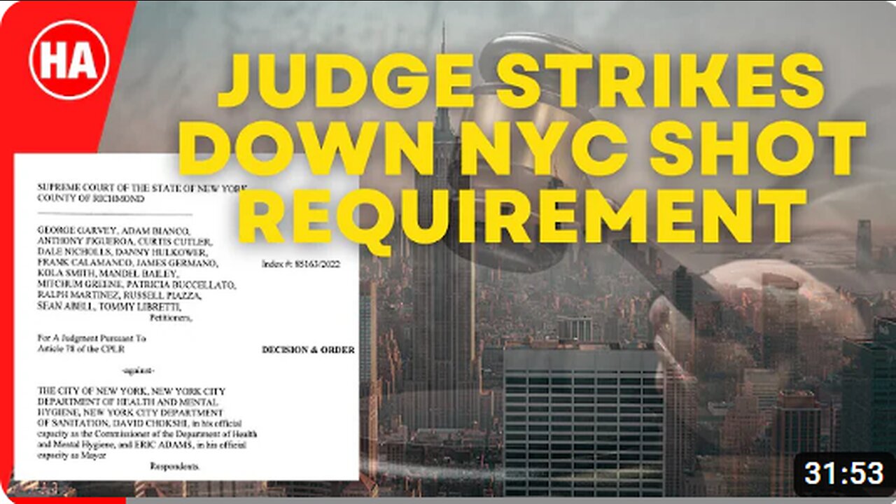 NYC VAX RULING: TOO SOON TO CELEBRATE?