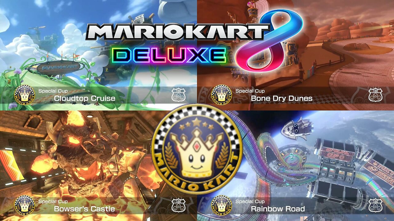 Mario Kart 8 Deluxe 150cc Special Cup 150cc Playthrough (Nintendo Switch)