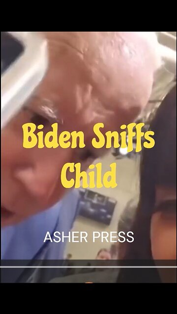Joe Biden didn’t know this woman was recording, SNIFFS her small child.
